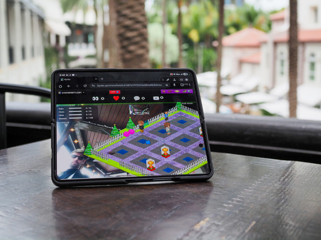 Kynto running on the Fold 4